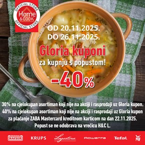 Gloria kuponi u Home&Cook